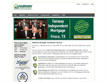 Tablet Screenshot of fairwayfrisco.com